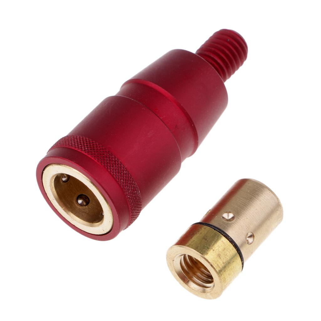 2xFishing Landing Net Connector Head Screw Net Rod Quick Release Adapter Red