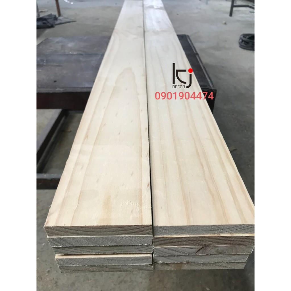 Thanh gỗ thông 80x10x2.5cm láng mịn 4 mặt