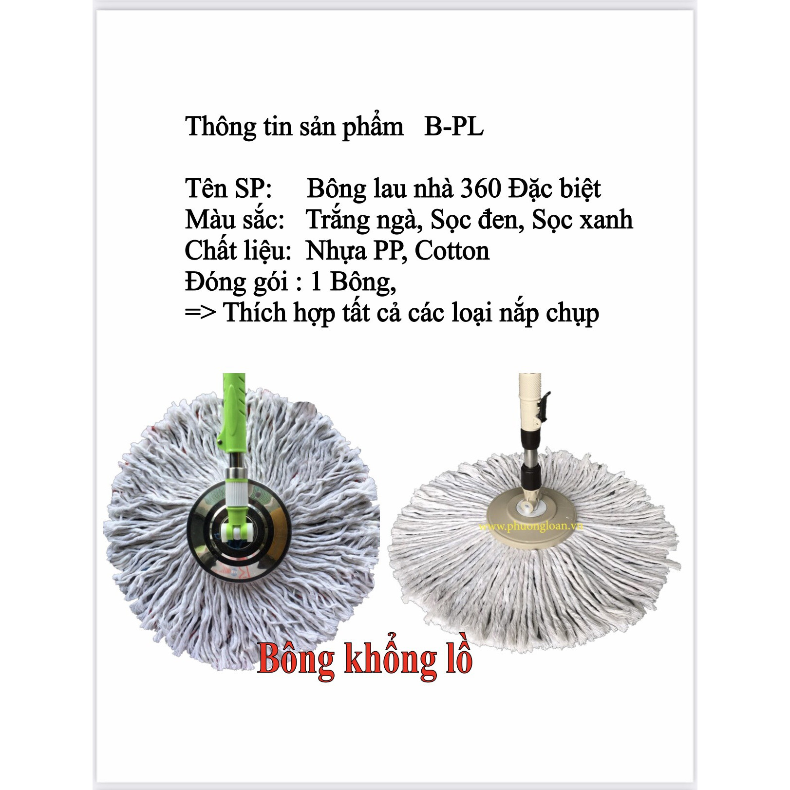 Bông Lau Nhà 360 Cotton Khổng Lồ B.PLĐB