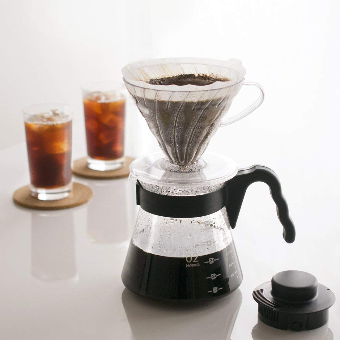 Hình ảnh Set Bình Pha Cà Phê Drip Hario V60 Coffee server 02 Set