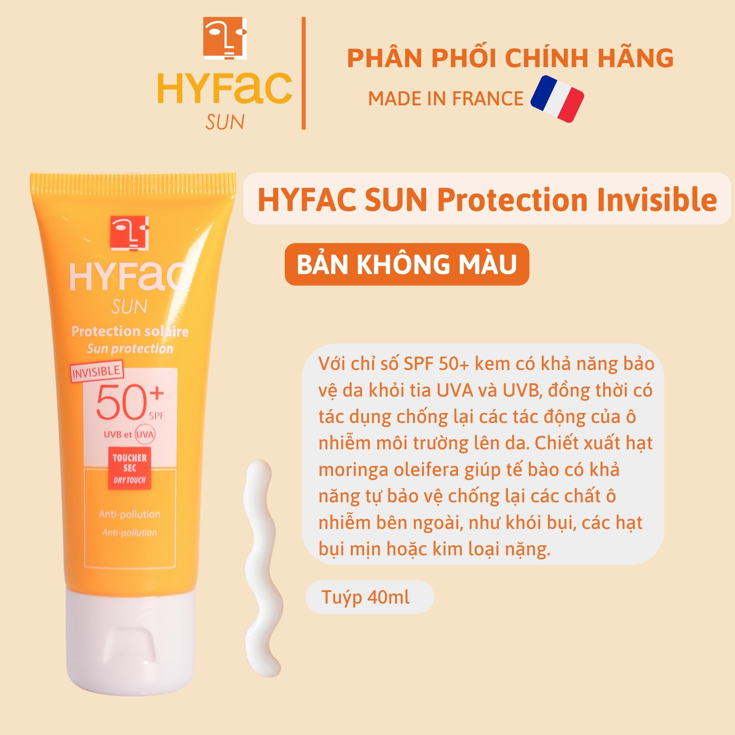 [Bản Không Màu] Kem Chống Nắng Hyfac Sun Invisible Sun Protection