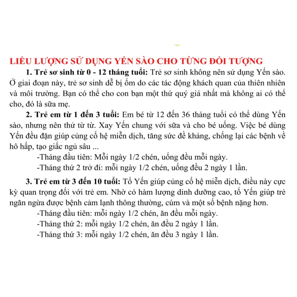 Yến Sợi 100gr - Yến Tinh Chế - Tăng Cường Sức Khỏe, Hỗ Trợ Điều Trị Ung Thư - Đẹp Da - Yến Sào Trang Birdnest