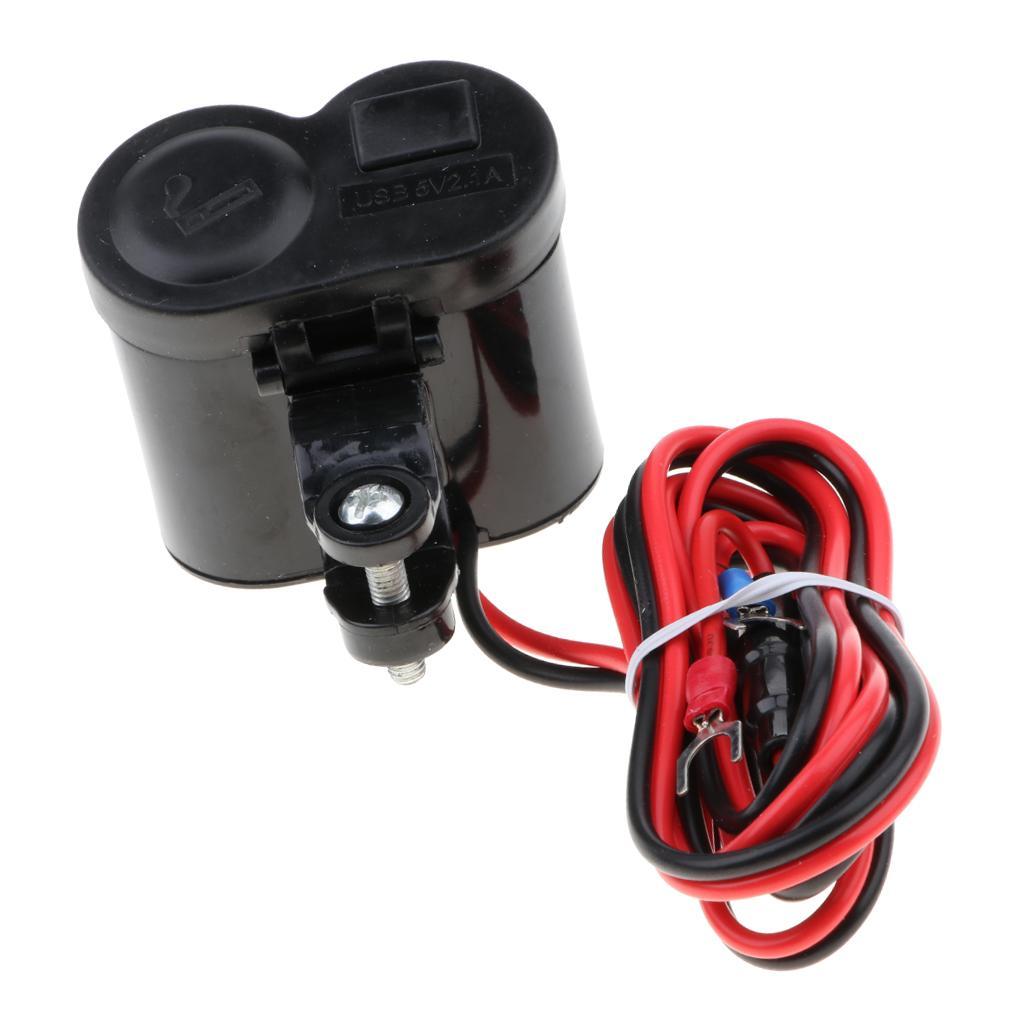 Car Cigarette Lighter Socket Charger Power 12V Dual USB Car Charger Adapter