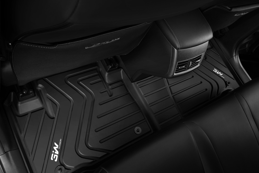 Thảm lót sàn xe ô tô dành cho LEXUS NEW ES 2018- Nhãn hiệu Macsim 3W chất liệu nhựa TPE đúc khuôn cao cấp - màu đen