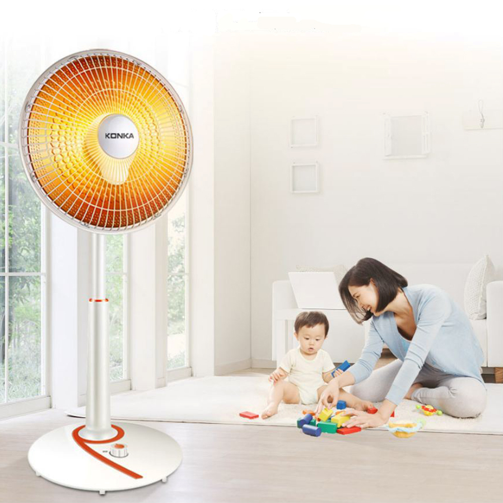 Quạt Sưởi KONKA KH-TY17 - Máy Sưởi Điện Ống HALOGEN Chân Không Làm Nóng Nhanh, Tiết Kiệm Điện, An Toàn, Ánh Sáng Dịu, Yên Tĩnh [HÀNG CHÍNH HÃNG].