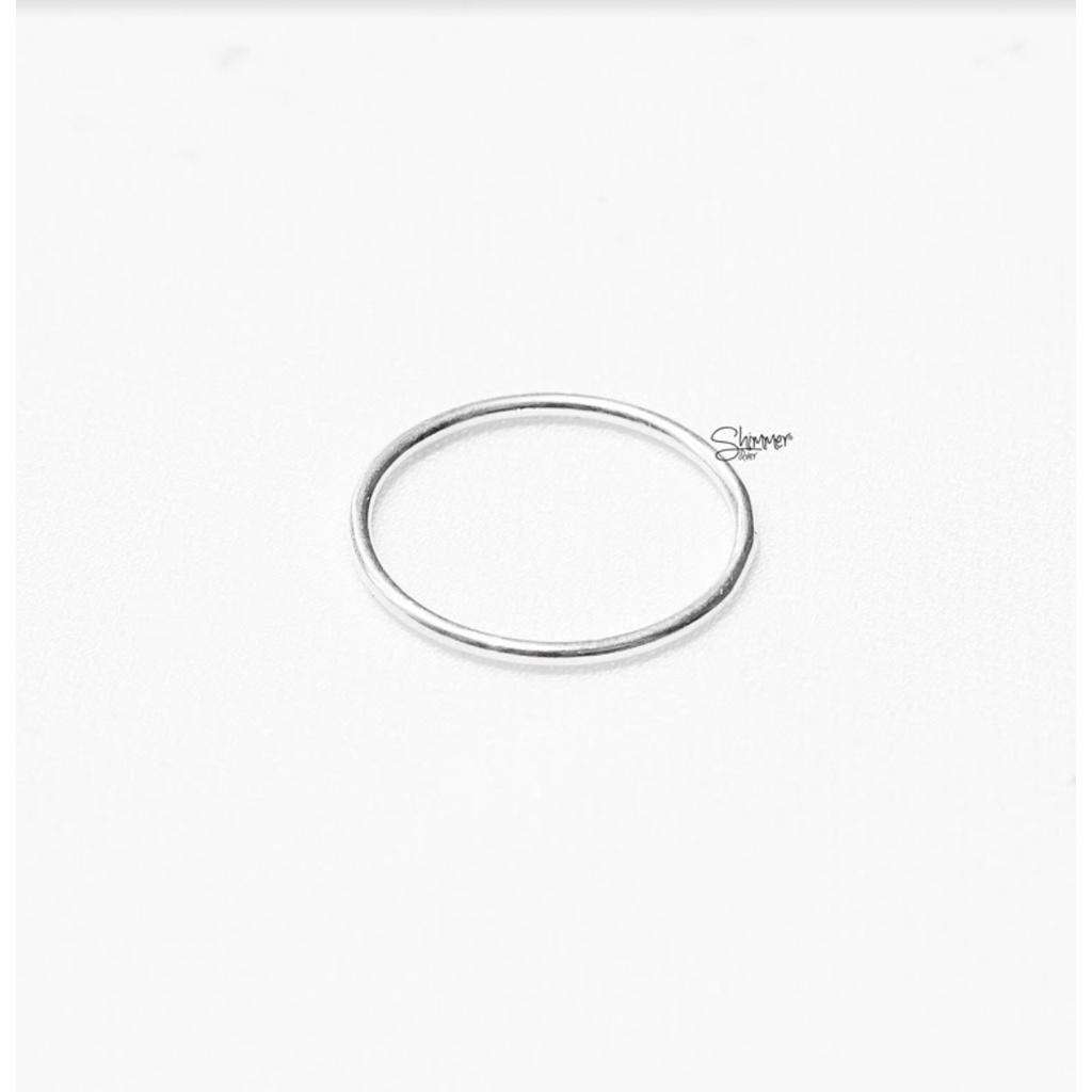 Nhẫn Bạc 925 Nữ Đơn Giản - Lining - Shimmer Silver