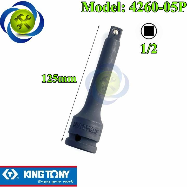 Đầu nối đen 1/2 Kingtony 4260-05P dài 125mm đầu vuông 12.7mm