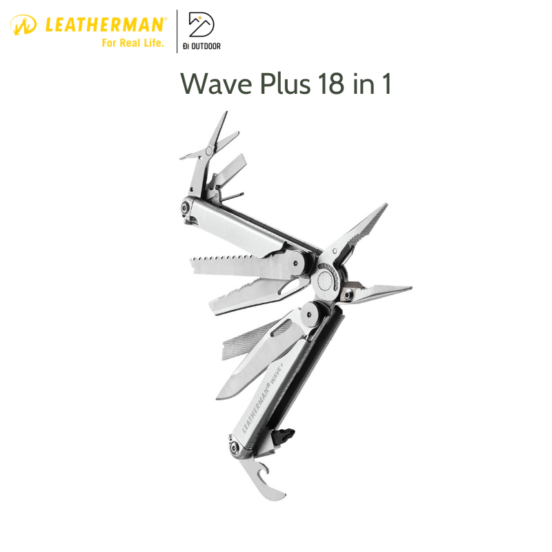 Kềm đa năng Leatherman Wave Plus 18 Tools sản xuất tại Mỹ