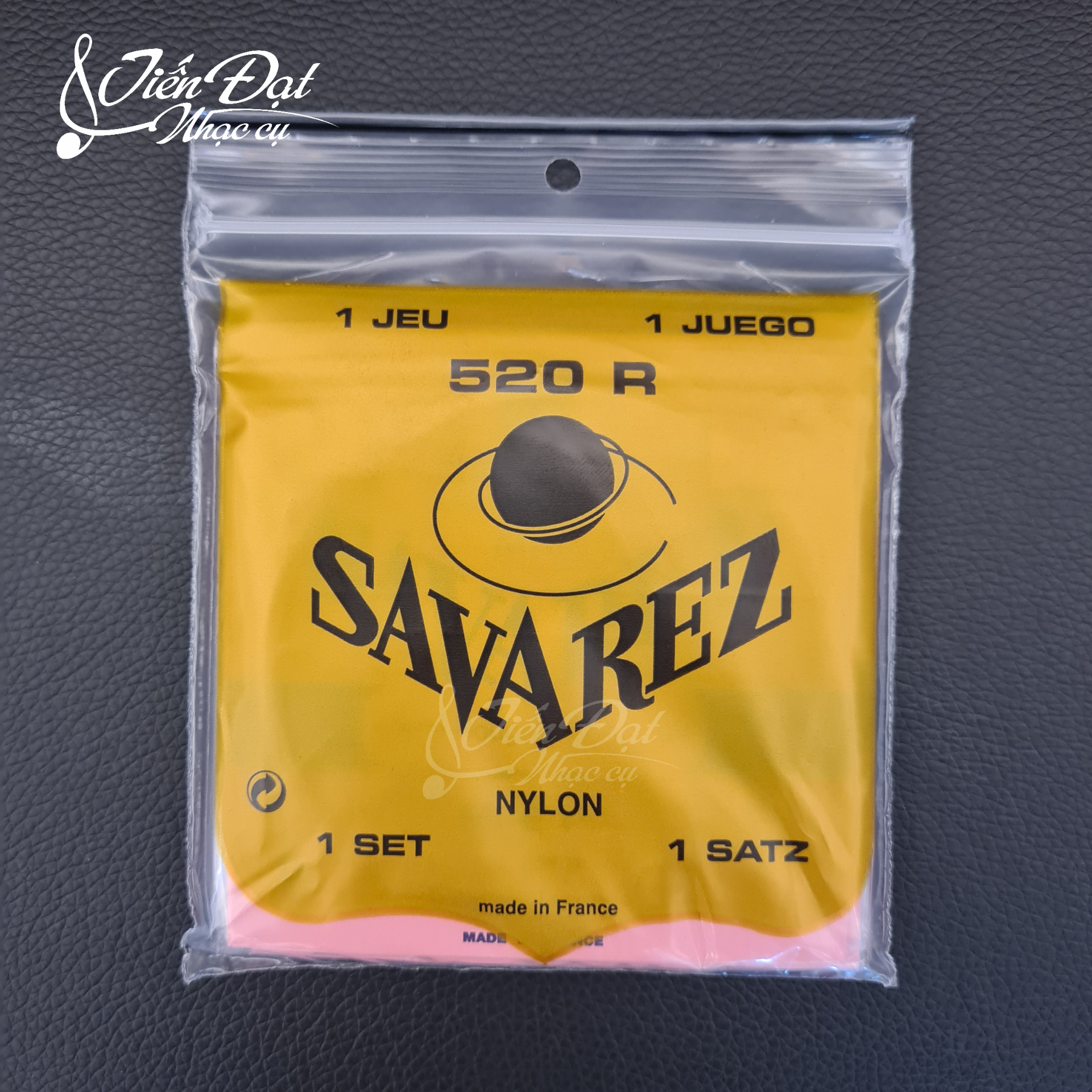 Bộ 6 Dây Đàn Guitar Classic Savarez 520R, Độ Căng Dây Tốt, Đóng Gói Chỉnh Chu