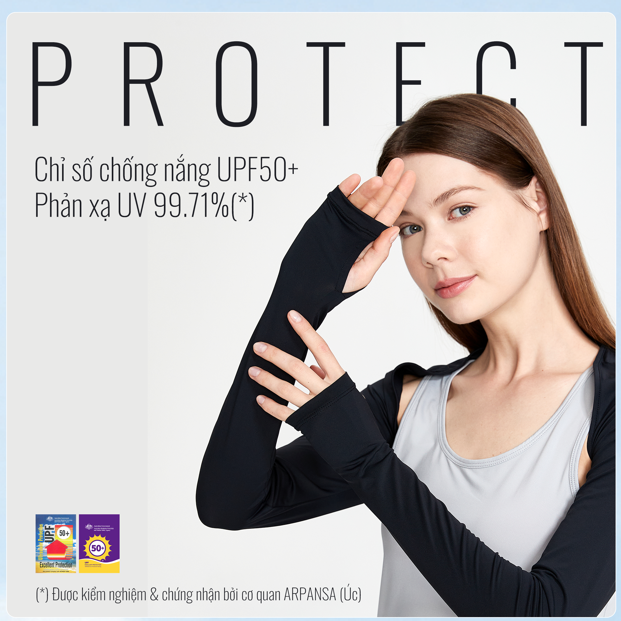 Tay Áo Chống Nắng Liền Vai Apex Cool UV100 KA23429