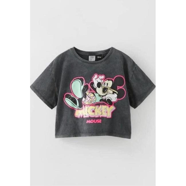 BỘ ĐÙI ĐÔI MẸ VÀ BÉ COTTON XÁM MICKEY MOUSE