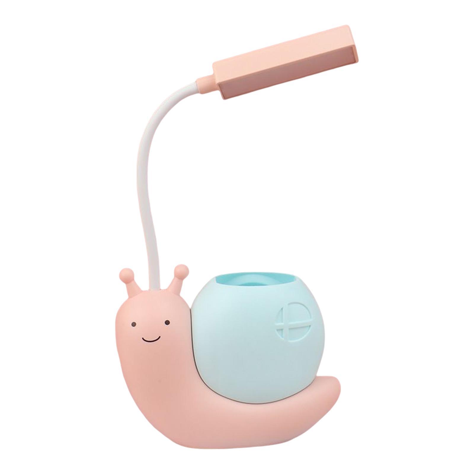 Study Table Lamp Flexible Bedside Eye Protection Dorm LED Reading Light Yellow