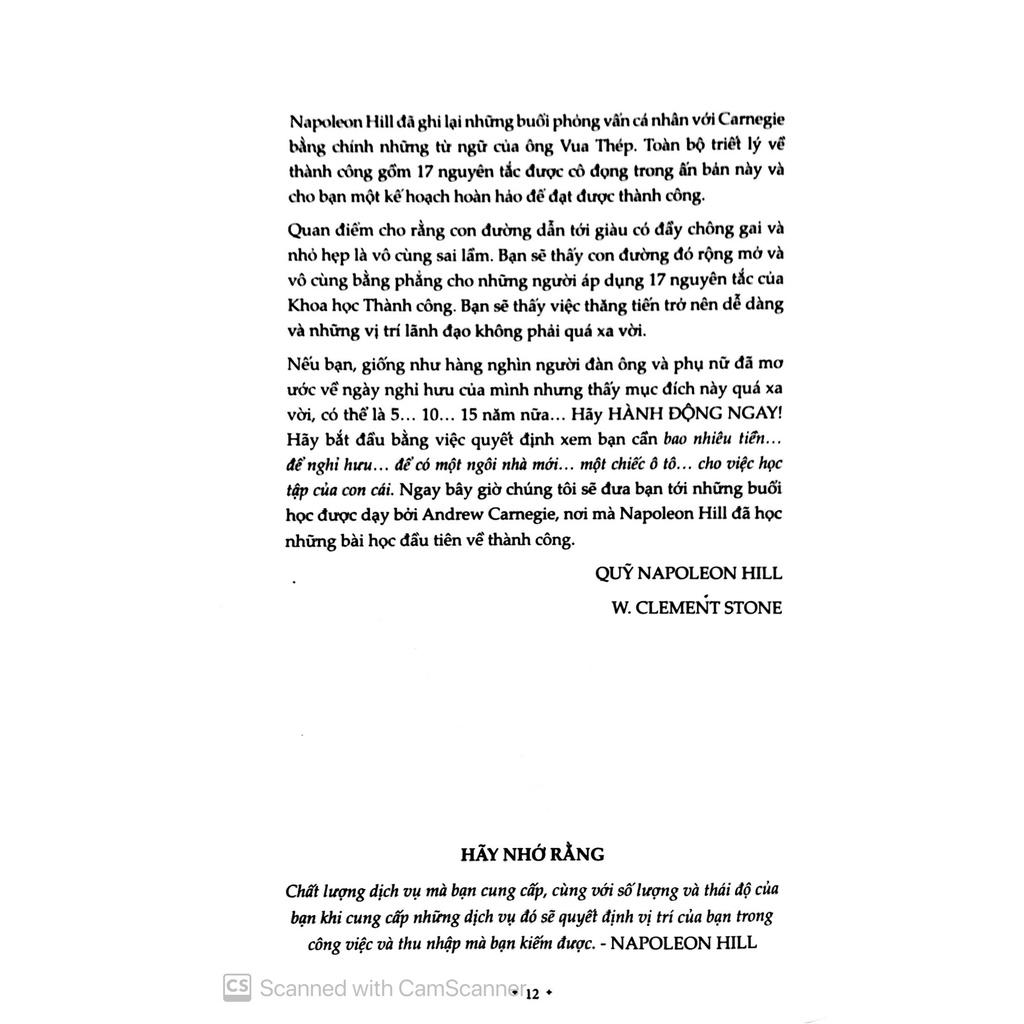 Sách kinh doanh - Quyền Năng Làm Giàu - Napoleon Hill - Thái Hà