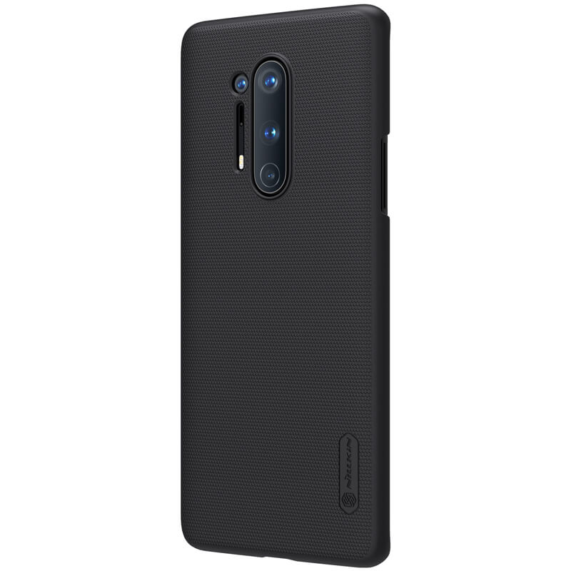 Ốp lưng nhựa cứng PC sần không bám vân tay, tặng kèm kệ đỡ điện thoại cho Oneplus 8 Pro- Hàng chính hãng.