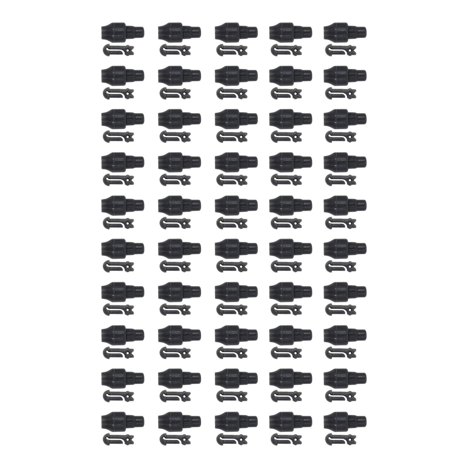50 Pieces Method Feeder Bead Stop Beads Carp Fishing Method Feeder Connector Accessories Quick Change Beads for Lake Fishing