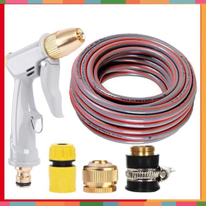 Bộ dây vòi xịt nước tưới cây rửa xe,tăng áp 3 lần, loại 3-5m 206846
