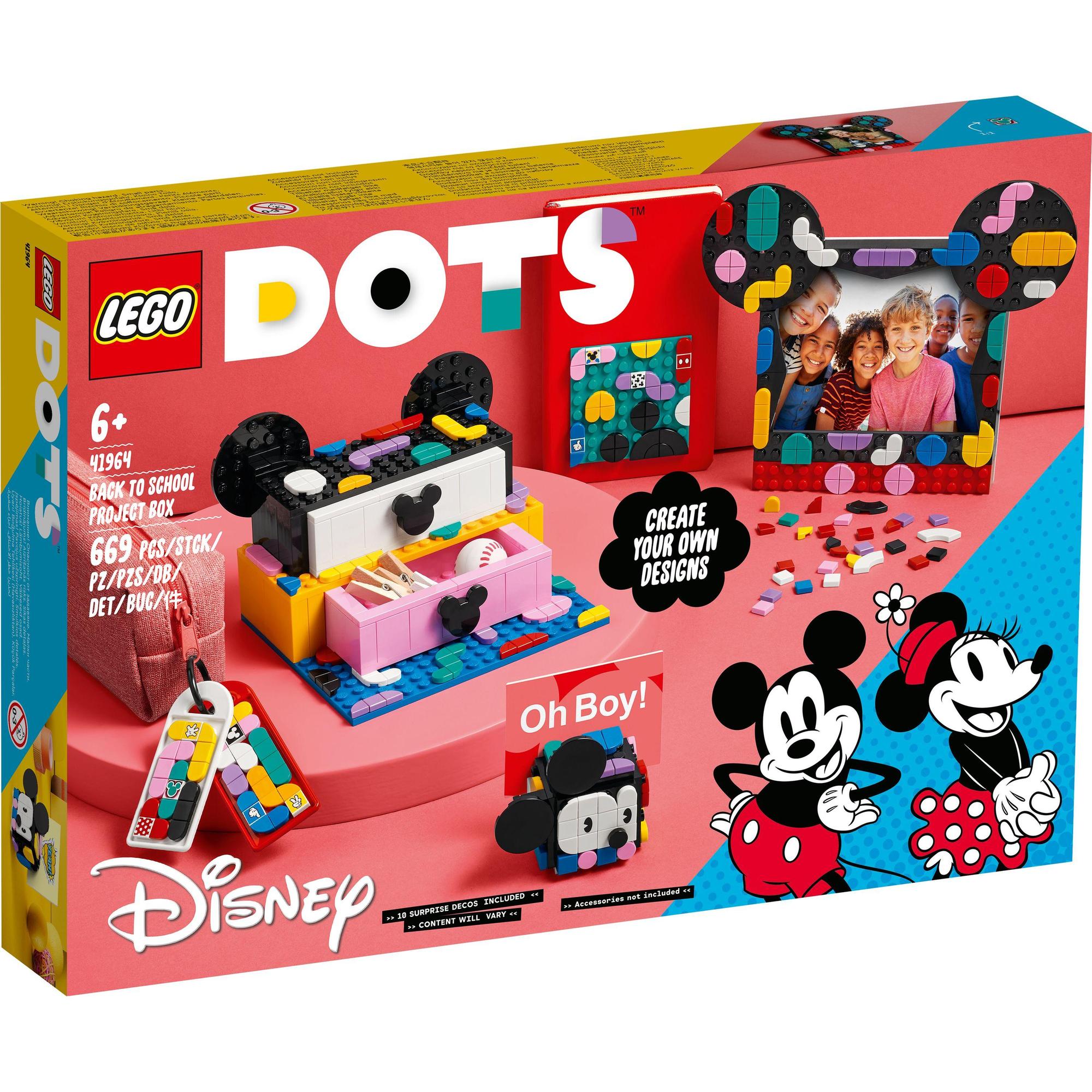 LEGO DOTS 41964 Bộ sáng tạo 5 trong 1 nhân vật Mickey và Minnie (669 chi tiết)