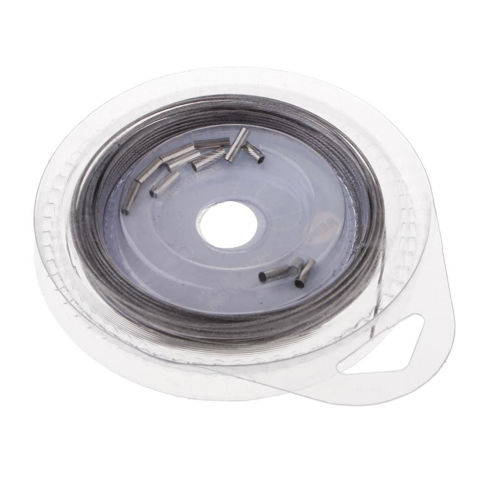 4-in-1 Fishing Wire Ultra Nylon Coated Stainless Steel Leader Wire Long 10m