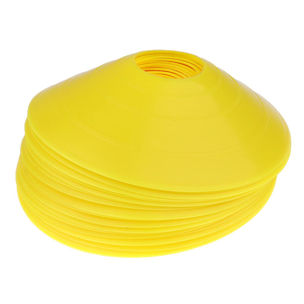 25 Pieces Sport Soccer Mini Disc Cones Boundary Marker Agility Training Aids