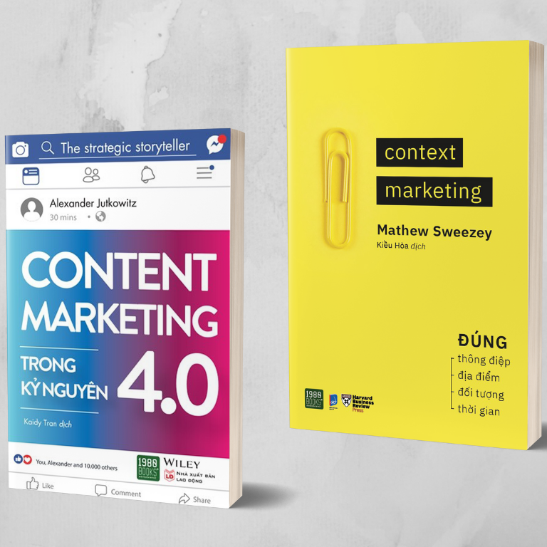 Combo 2 Cuốn: Context Marketing + Content Marketing Trong Kỷ Nguyên 4.0