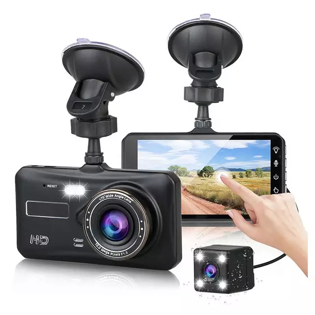 Camera hành trình ô tô A11 PRO Video Chất Lượng 2K FHD 1080P Màn hình cảm ứng 4 inch - camera hành trình , sắc nét ,2 camera kép trước và sau