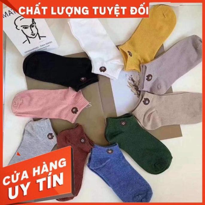 SIÊU SALE Combo 2 đôi tất hình gấu giá rẻ (giao ngẫu nhiên màu) SIÊU SALE