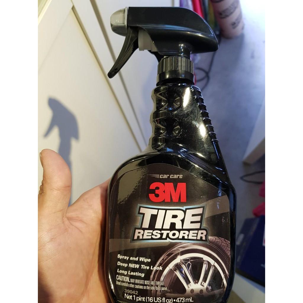 Chai xịt chăm sóc, lốp phục hồi vỏ xe cao su 3M Tire Restorer PN39042