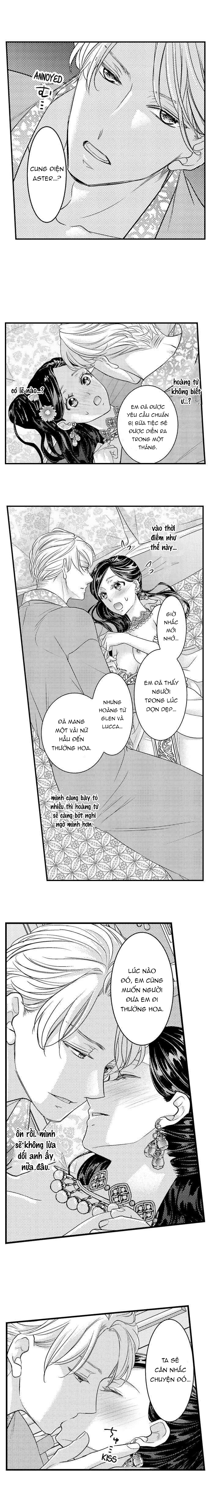 chuyển sinh vào thế giới khác ~ nếu muốn trở thành nữ hoàng hãy tìm cách để được hoàng đế sủng ái vào ban đêm chapter 32.1 4