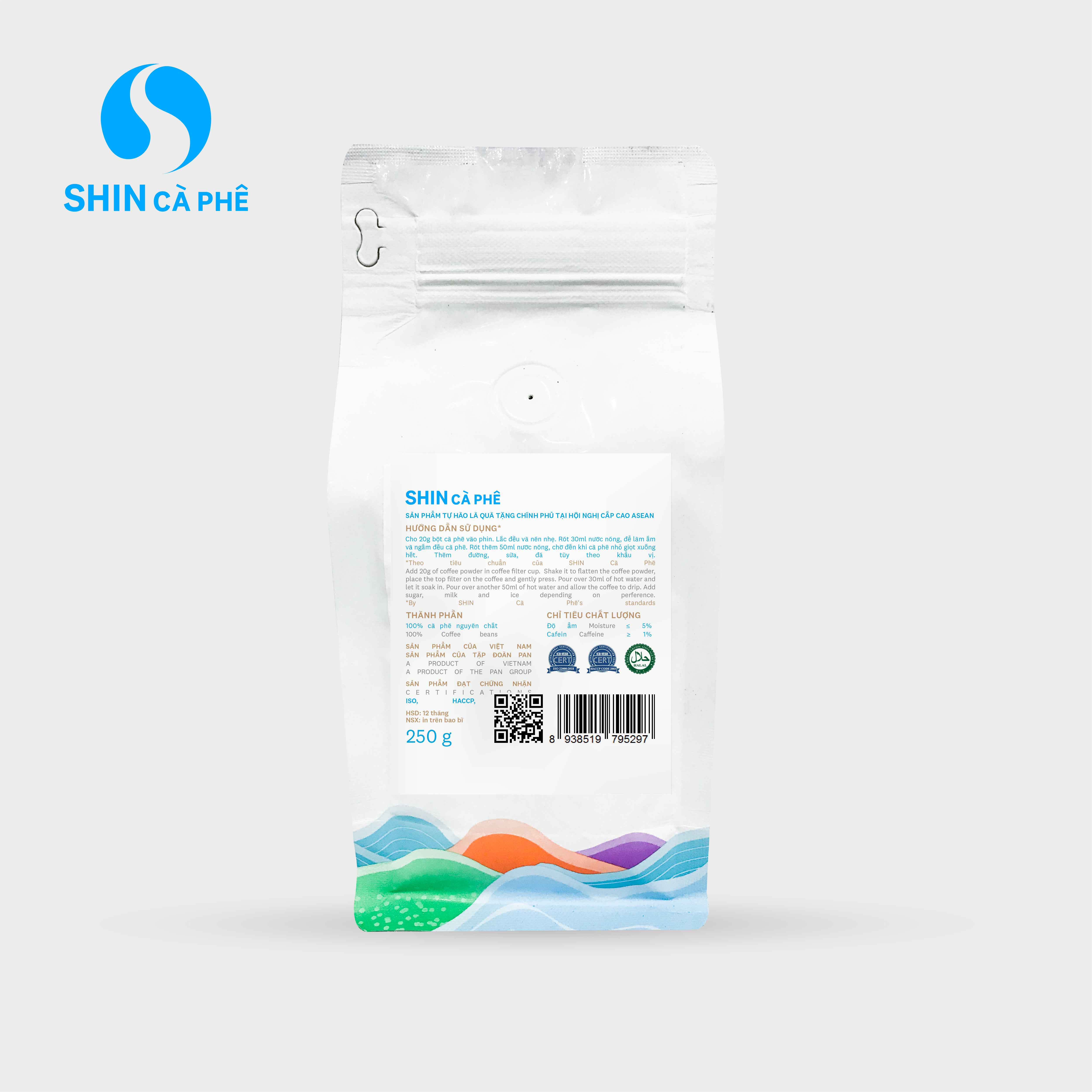 SHIN Cà Phê - A Lưới Blend 250g bột - Cà phê đặc sản pha phin