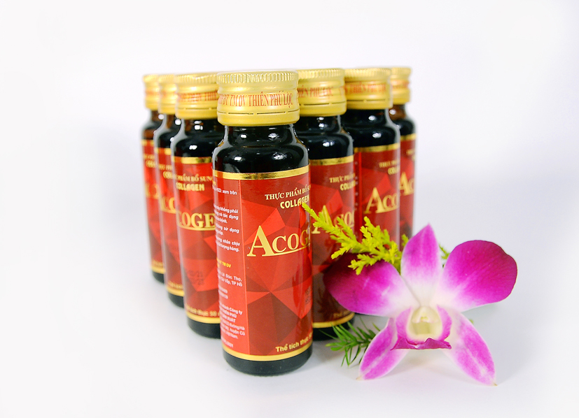 Nước Collagen Yến Sào Acogen Yến Sào Cung Đình (15 Chai x 55ml / Hộp)