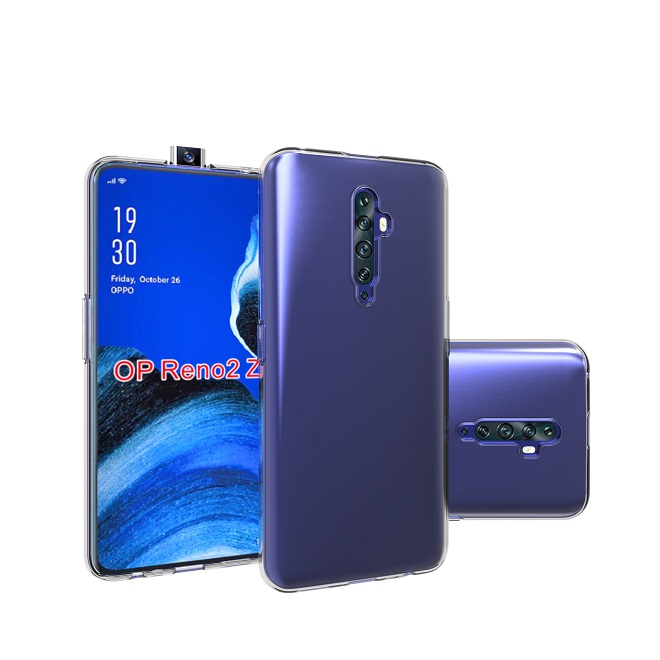 Ốp lưng silicon trong suốt cho Oppo Reno 2F siêu mỏng 0.55mm