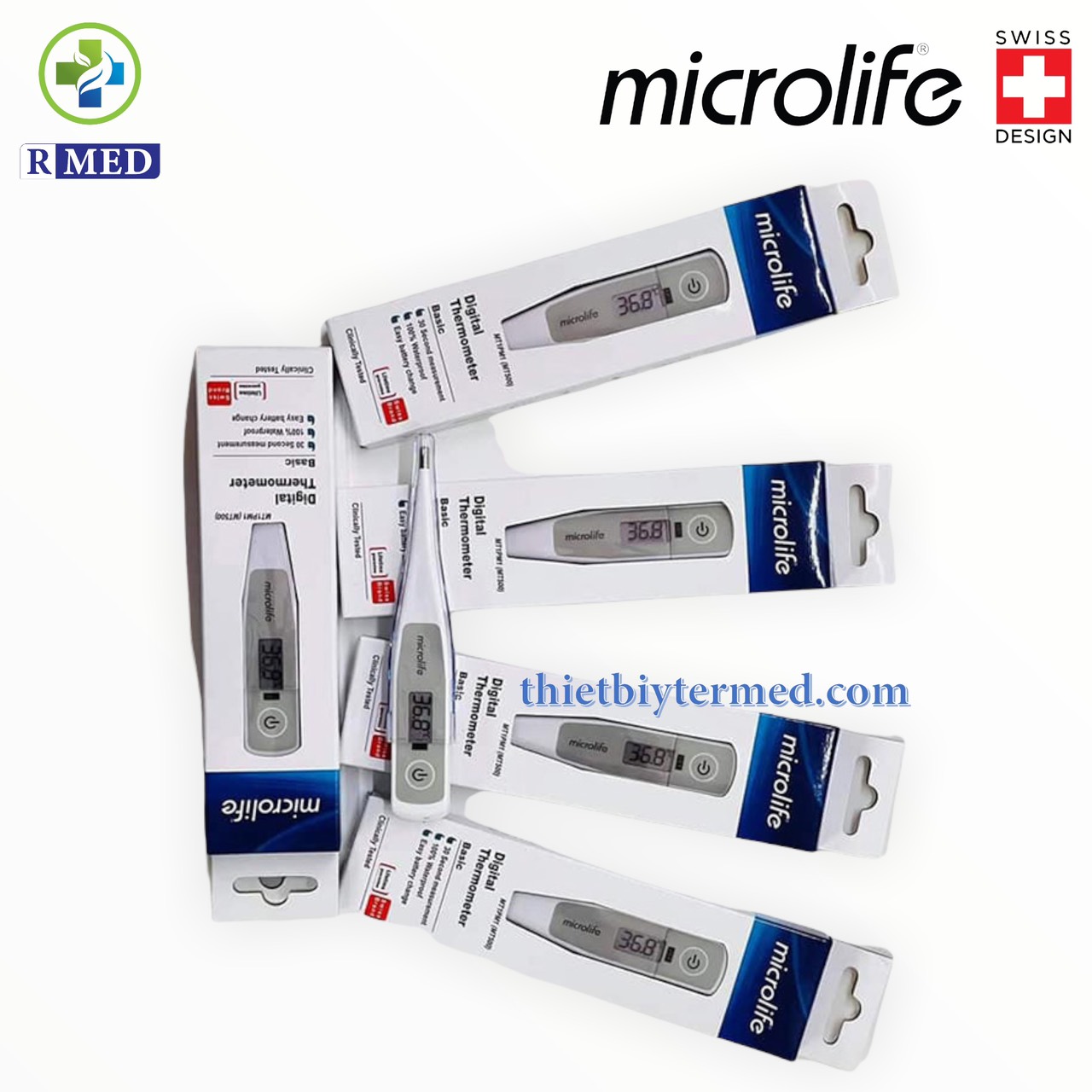 Nhiệt kế điện tử kẹp cách microlife MT500