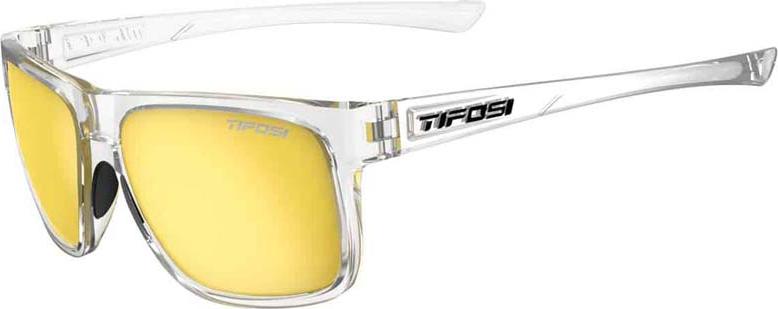 Kính mát thể thao Unisex Tifosi Swick - Gọng Crystal Clear, Tròng Smoke Yellow - Crystal Clear