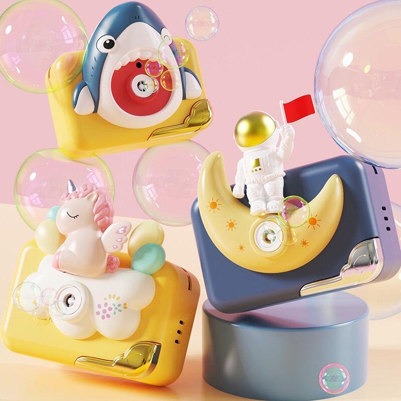 ĐỒ CHƠI MÁY ẢNH THỔI BONG BÓNG TỰ ĐỘNG CÓ ĐÈN, PHÁT NHẠC SIÊU DỄ THƯƠNG - CAMERA SHAPE BUBBLE MACHINE TOY