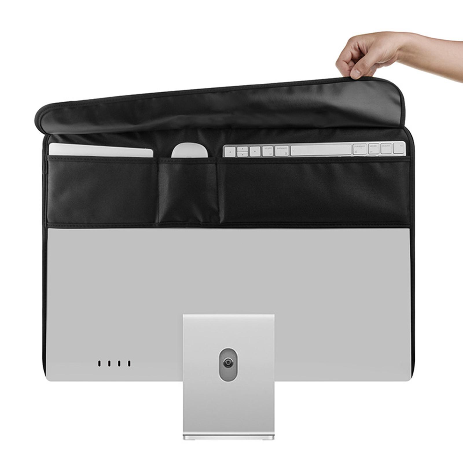 Monitor Dust Cover Case Protective Compatible Fit for PC Computer Red