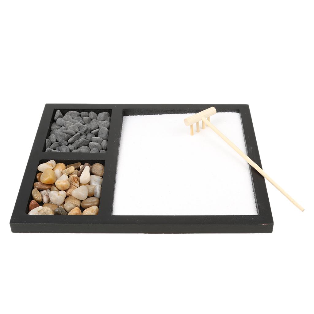 2pcs Sandbox Zen Sand Tray Crafts Housewarmin Gifts for Living Room Dektop
