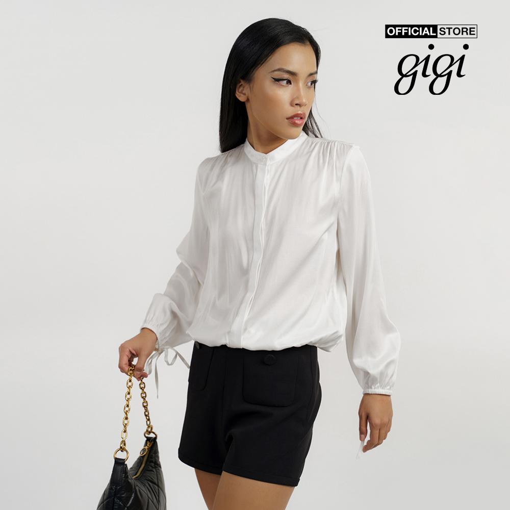 GIGI - Áo sơ mi nữ tay dài cổ trụ thời trang G1108T212252