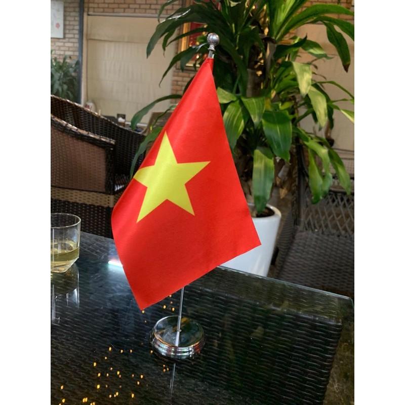 Cờ để bàn việt nam đế inox