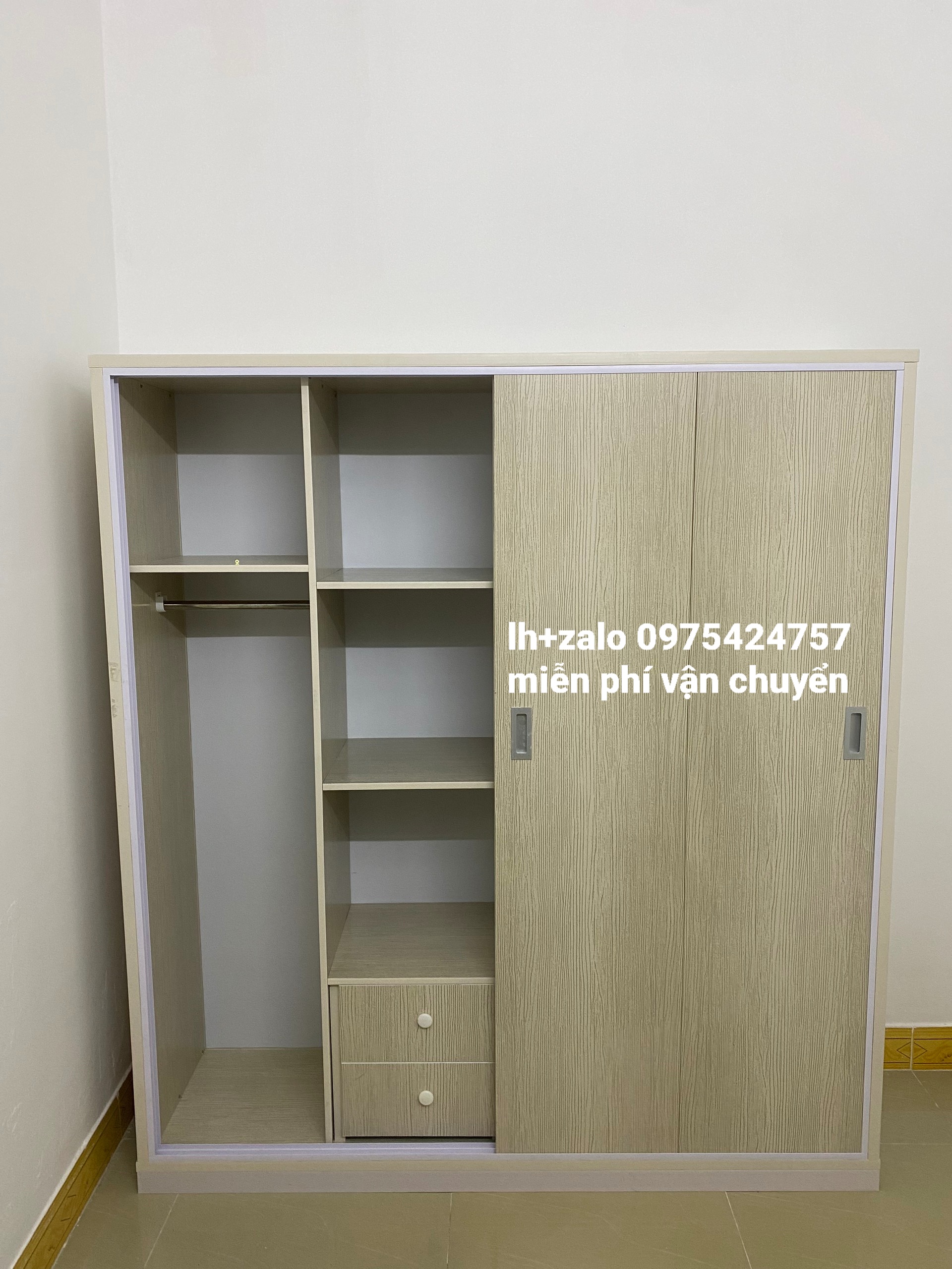 Tủ nhựa đài loan 4 cánh lùa