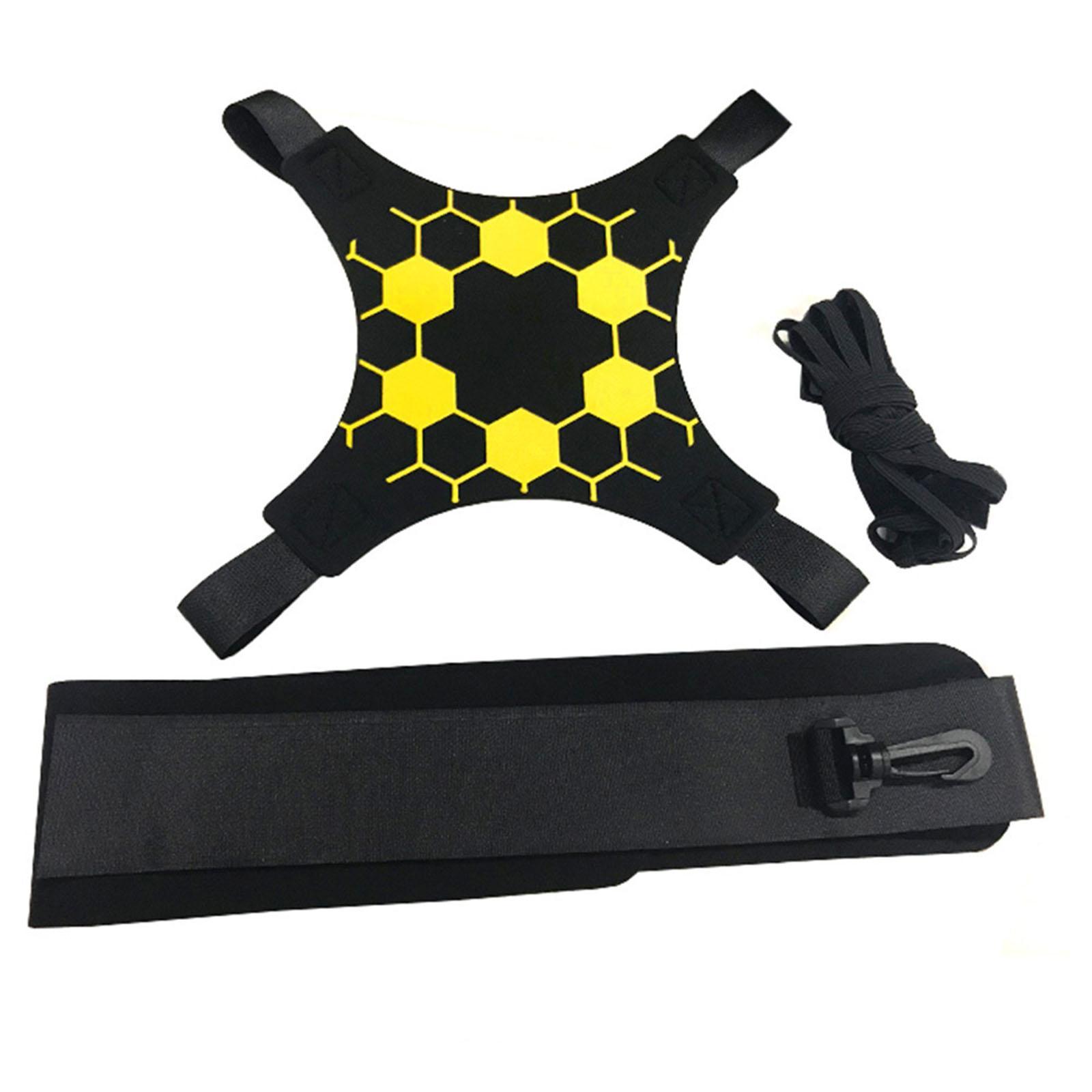 Soccer Trainer Kick Throw Solo Practice Control Skills Adjustable Waist Belt