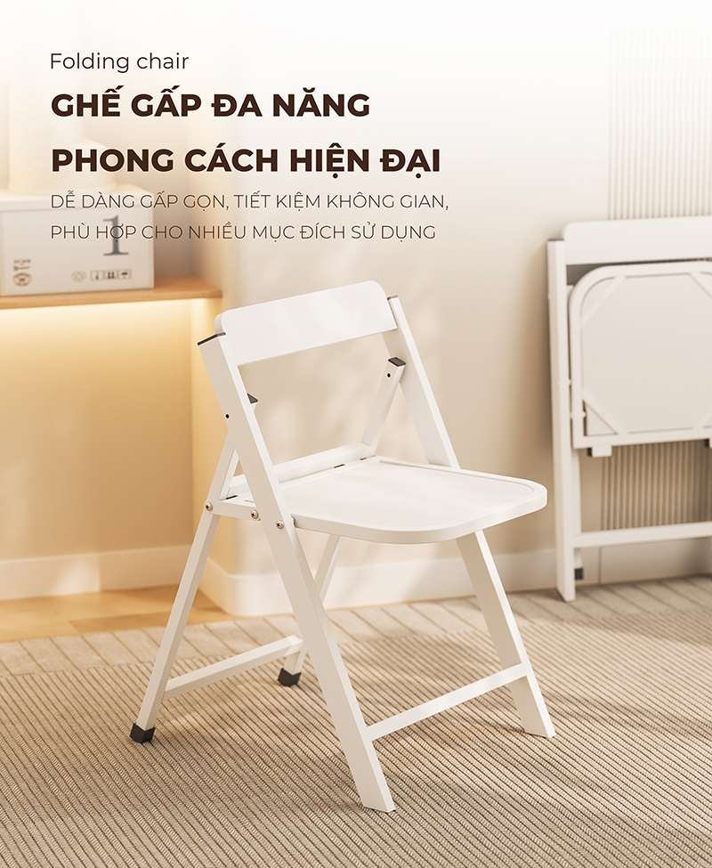 Ghế gấp đa năng thông minh phong cách hiện đại thương hiệu IGA - GM192