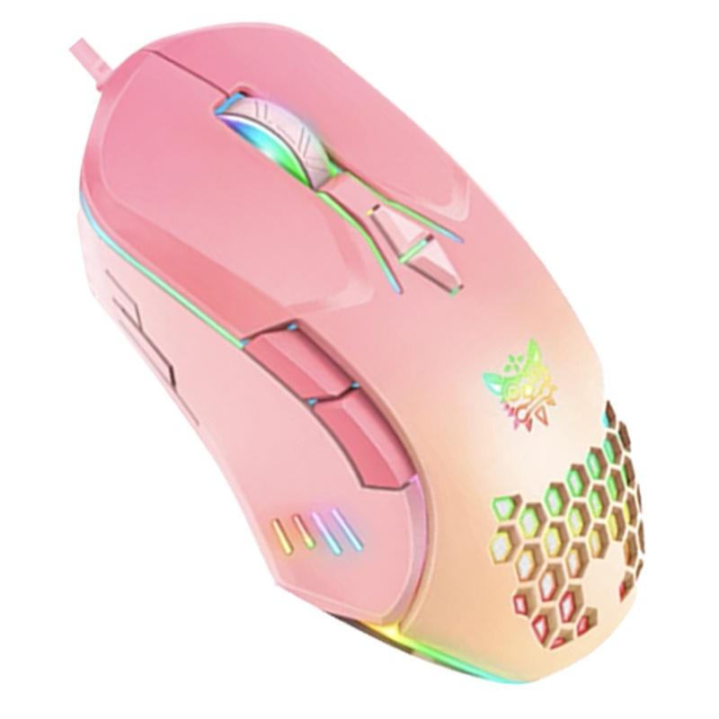 Chuột chơi game có dây ONIKUMA và chuột Bluetooth không dây có thể sạc lại với đèn RGB