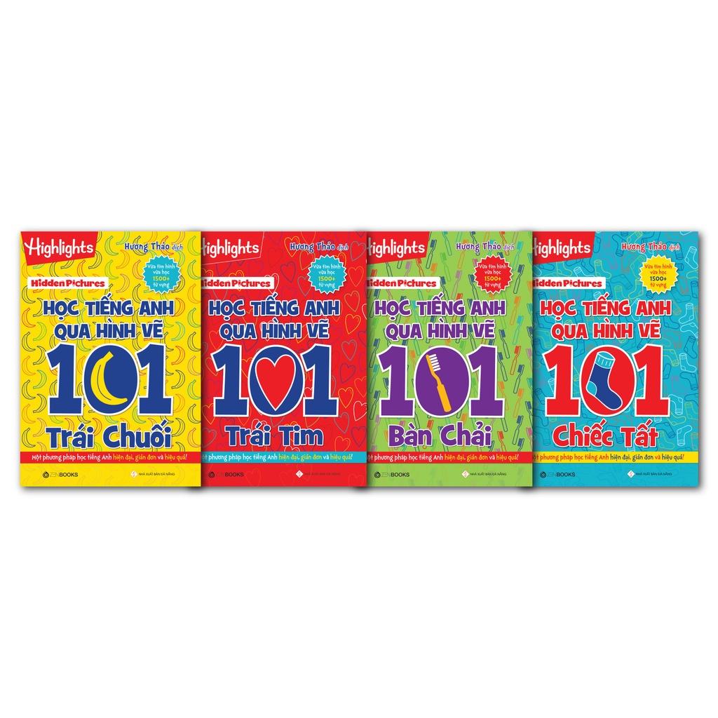 Trọn Bộ 4 Cuốn Hidden Pictures – Học Tiếng Anh Qua Hình Vẽ 101 - Bản Quyền