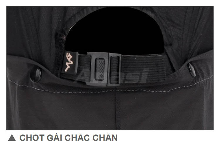 Nón kết kèm khẩu trang Anasi GLN13 - Tháo rời được - Mũ lưỡi trang có khẩu trang đi phượt, dã ngoại
