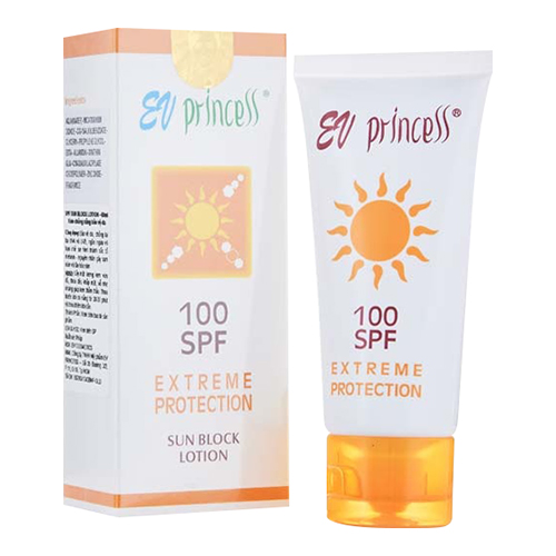 Kem Chống Nắng Bảo Vệ Da  EV Princess Spf 100 Sun BLock Lotion (50ml)