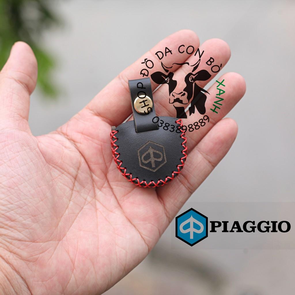 Bao da dành cho Chìa Khóa Vespa, Piaggio handmade da thật (chìa khoá DÀY)