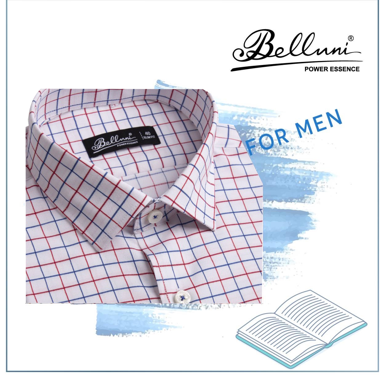 Áo sơ mi nam SlimFit tay dài cao cấp BELLUNI vải sợi tre thoải mái thanh lịch 157R