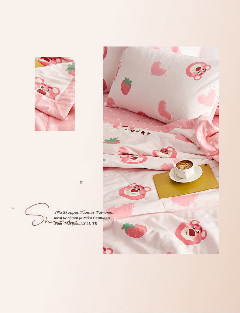 Chăn mỏng mùa thu đông mát mẻ chất liệu 100% cotton nguyên chất mềm mại