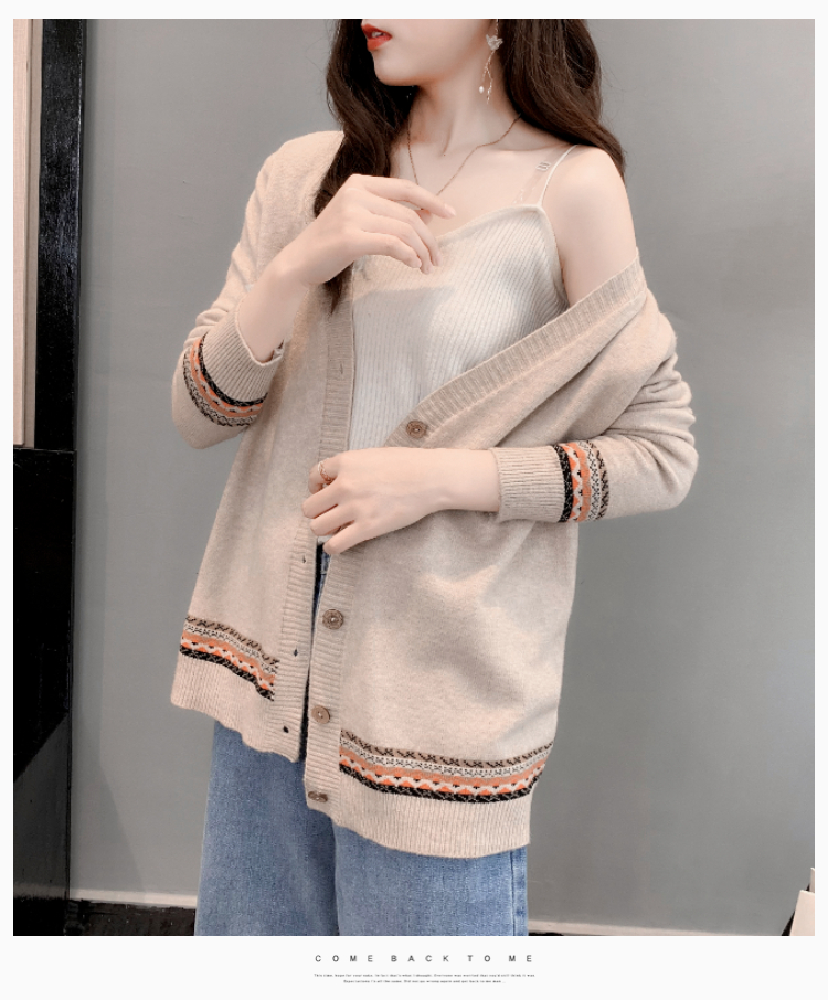 Áo khoác Cardigan len nữ họa tiết trẻ trung đủ size Đũi Việt DV36