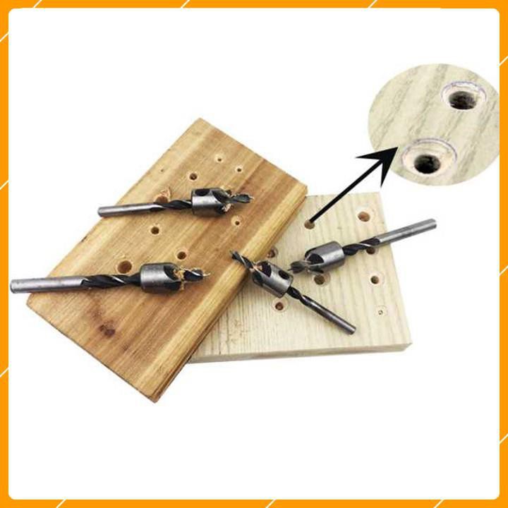 Bộ 7 Mũi Khoan Âm Vít 2 Tầng - Khoan Âm Bắt Vít Chìm Thép Gió 3-10mm